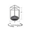 Azar Displays Three-Sided Revolving Sign and Menu Holder, 5 in. W x 7 in. H 193722-WHT - alternate 2